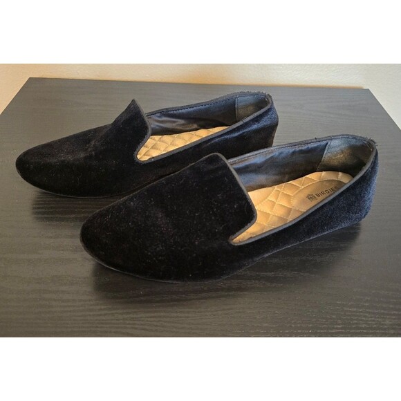 BIRDIES  black velvet  flats women's size 8.5 - Picture 2 of 7